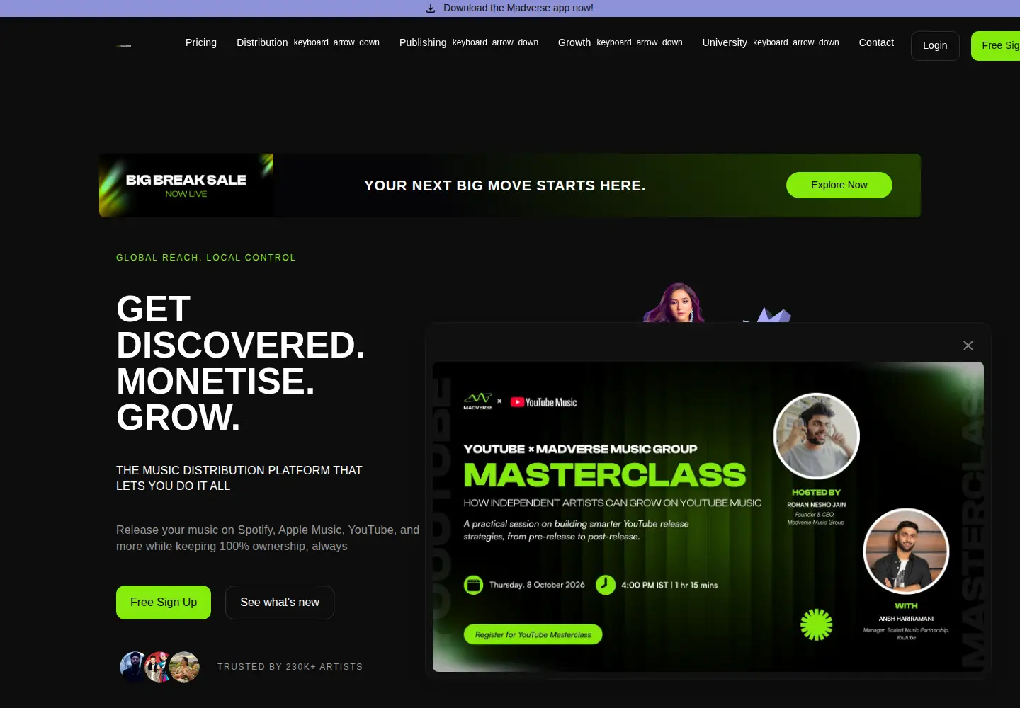 Screenshot of madverse.co