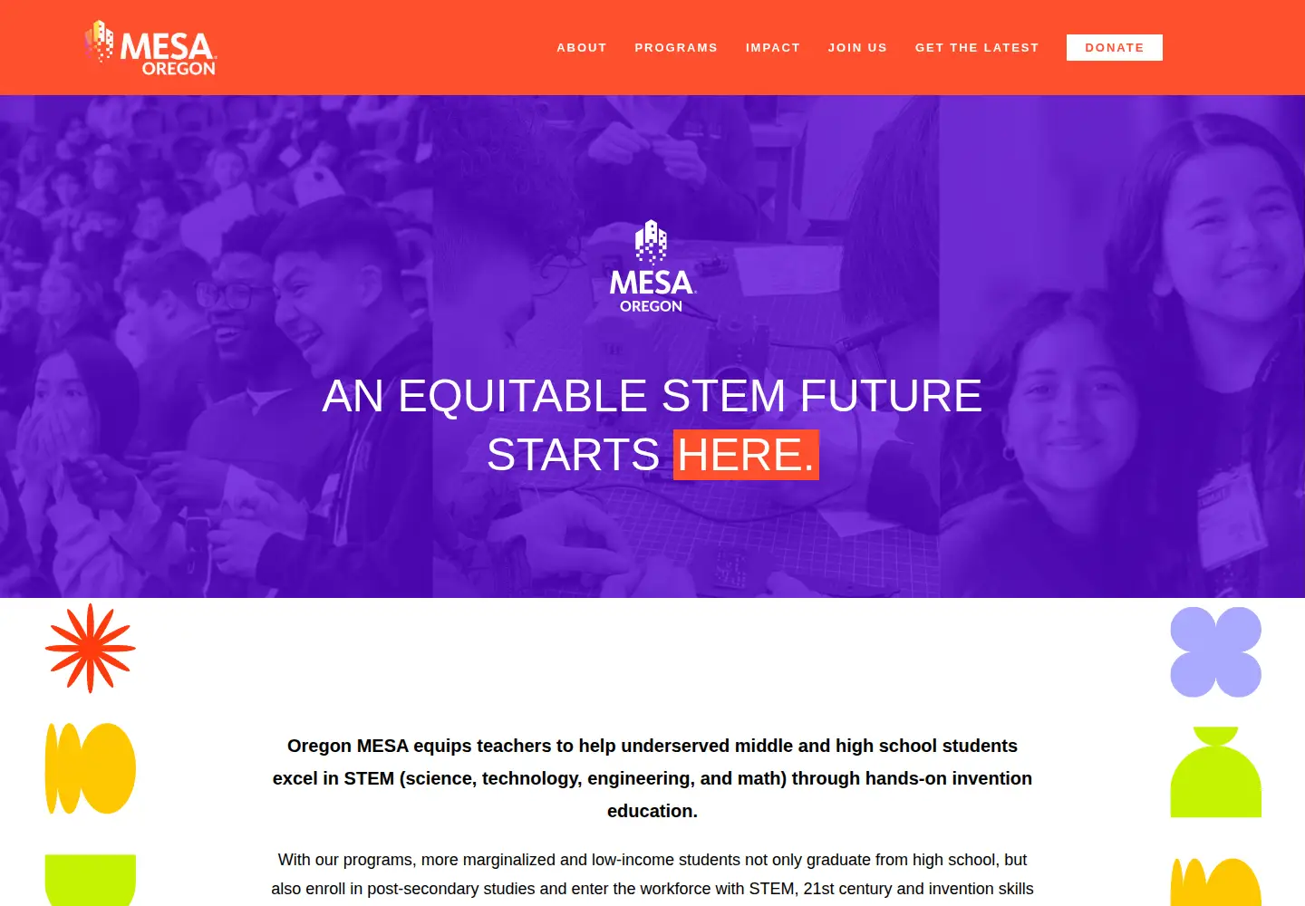 Screenshot of oregonmesa.org