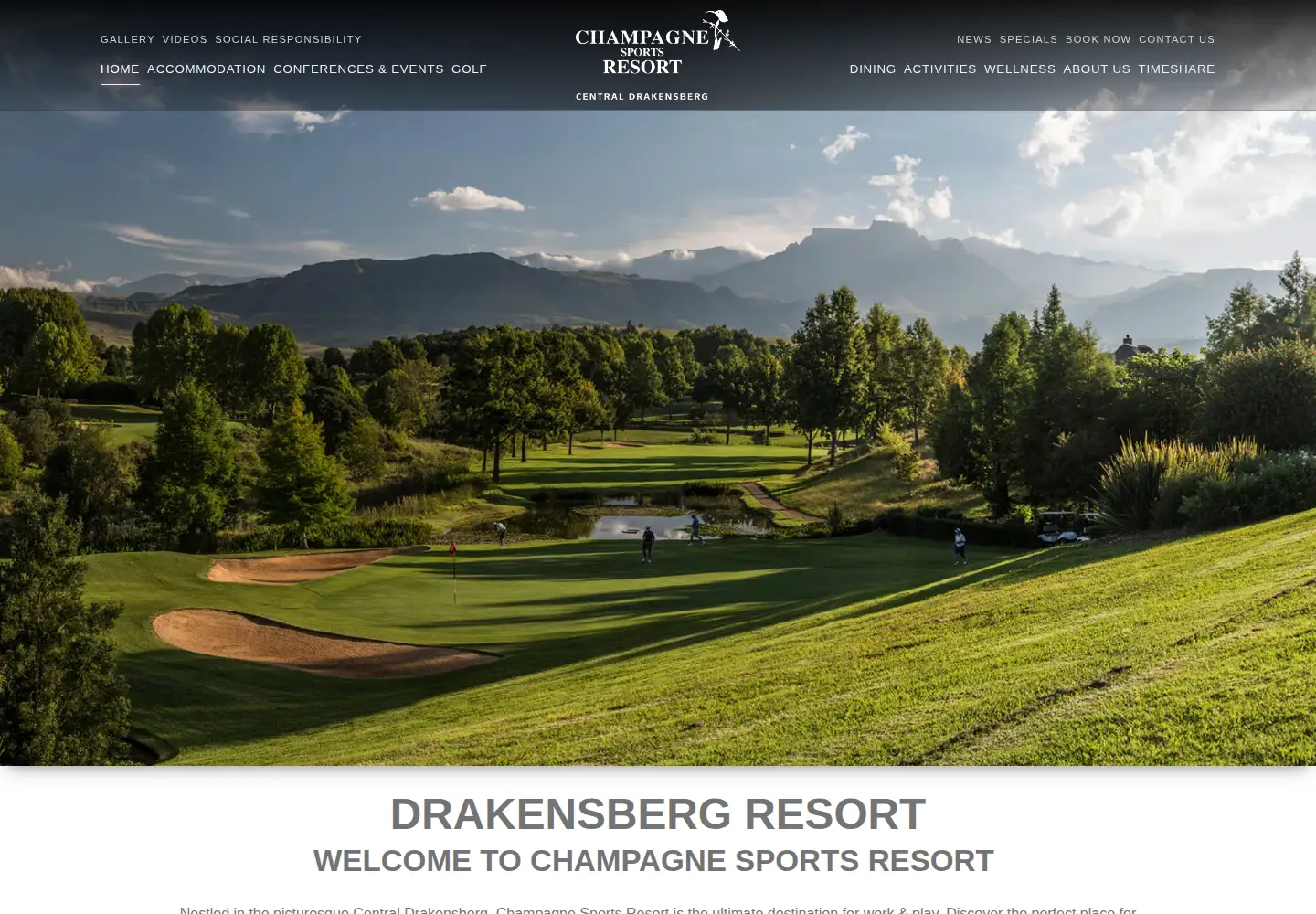 Screenshot of champagnesportsresort.com