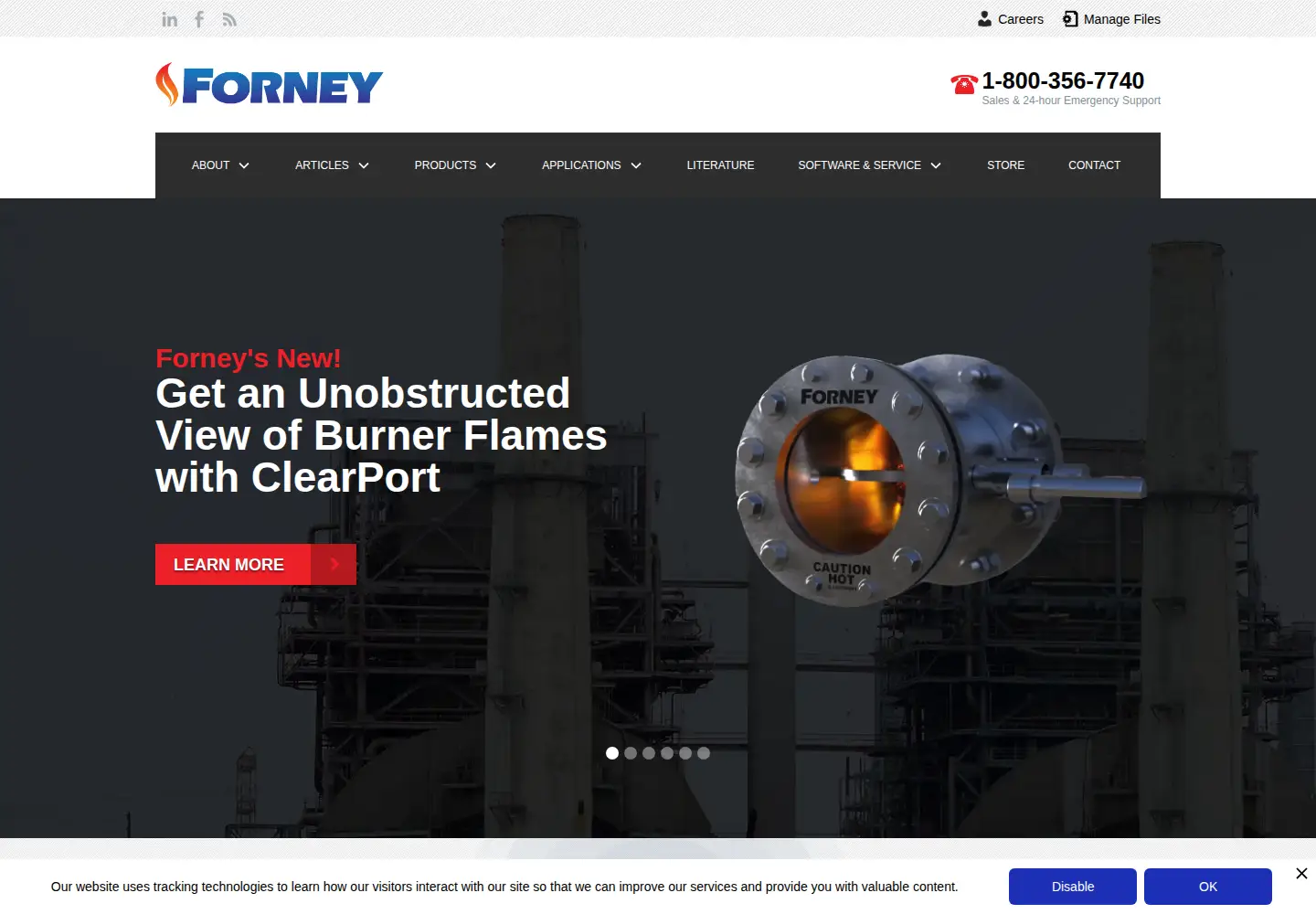 Screenshot of forneycorp.com