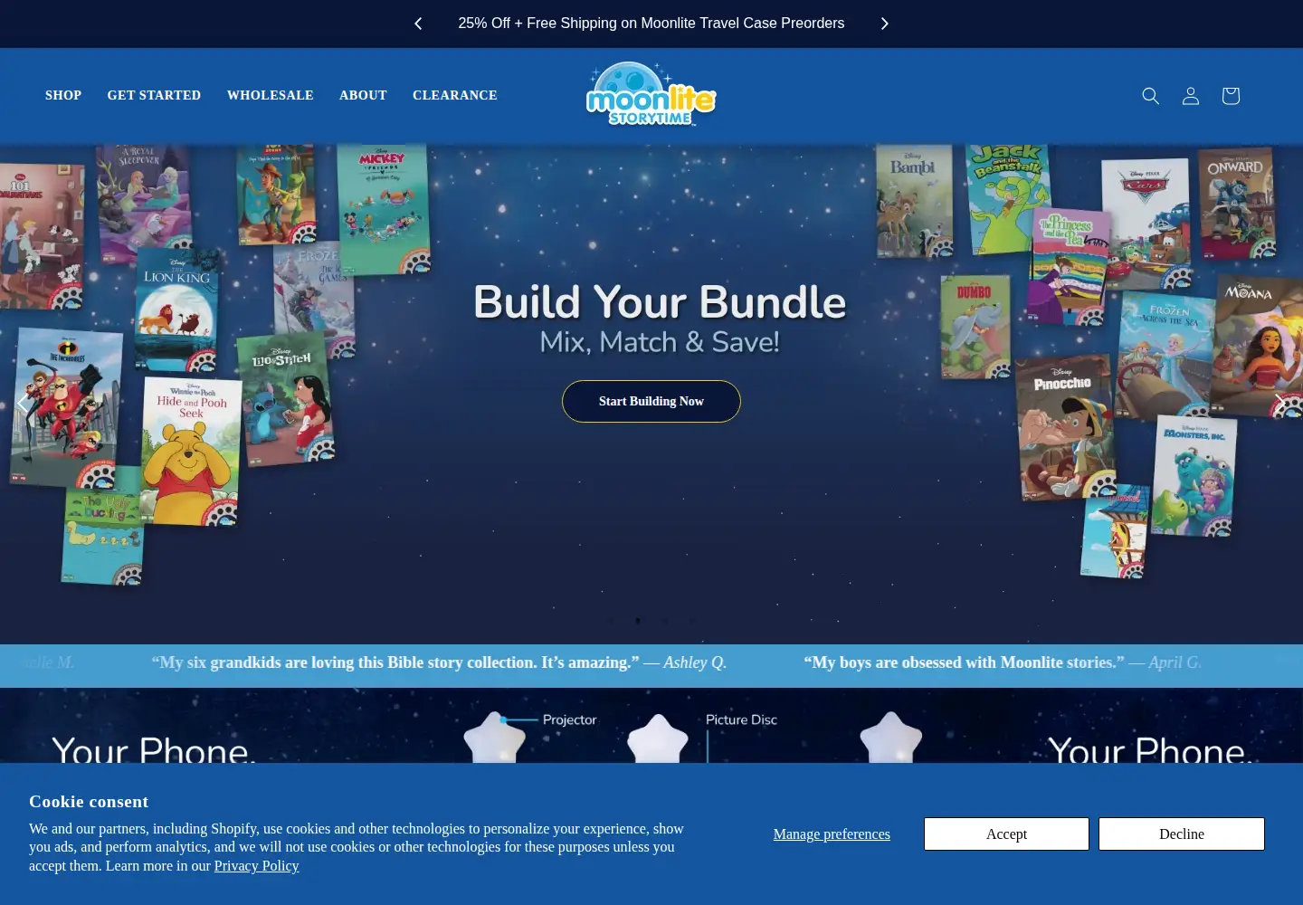 Screenshot of mymoonlite.com