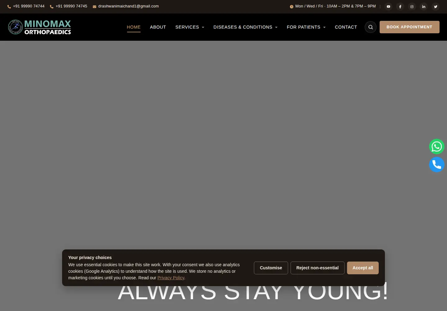 Screenshot of drashwanimaichand.com