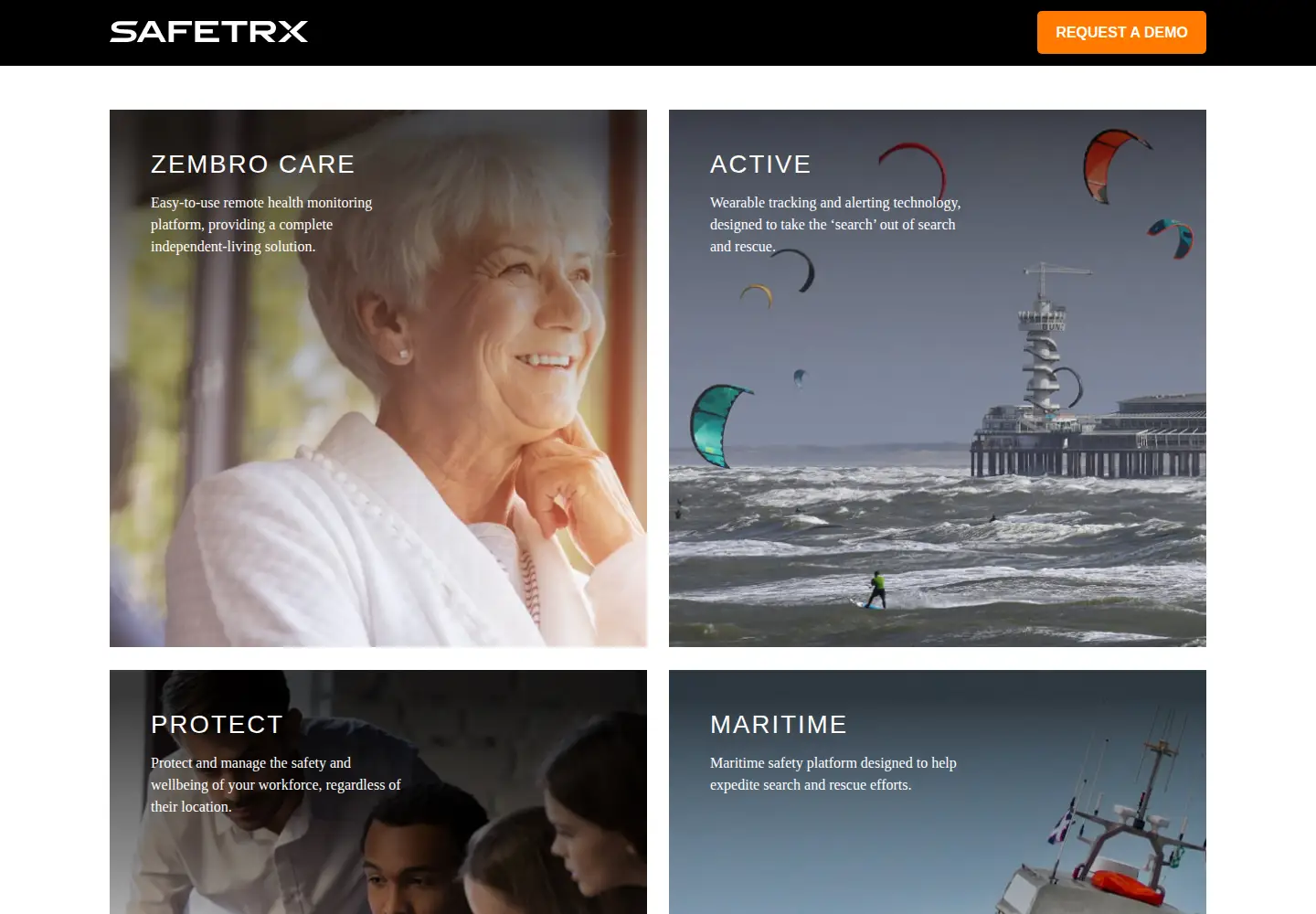 Screenshot of safetrxapp.com