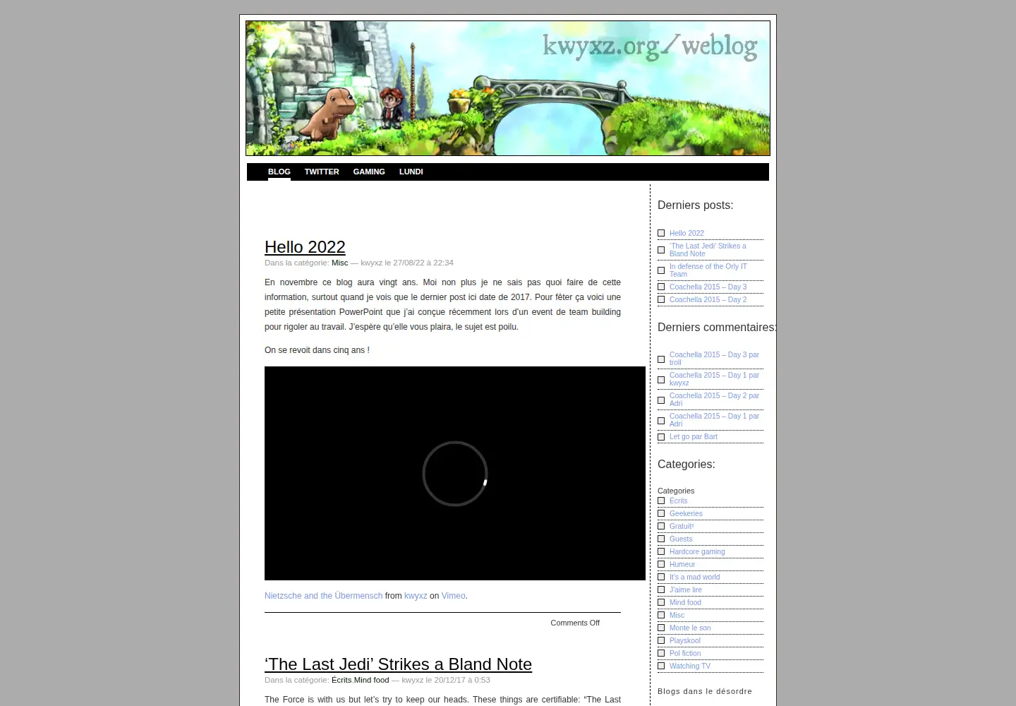 Captured homepage of kwyxz.org in the current scan