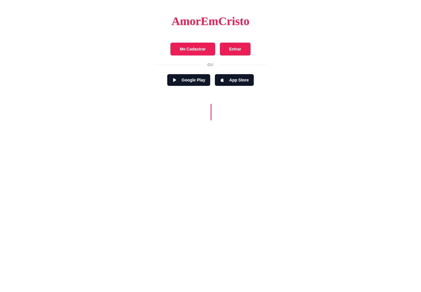 Screenshot of amoremcristo.com