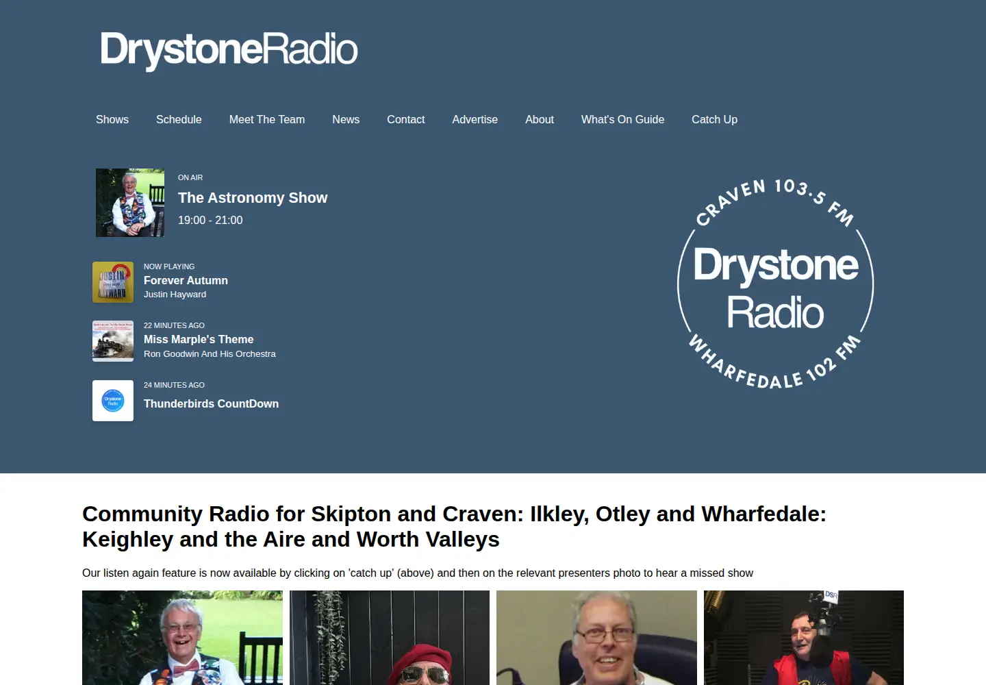 Screenshot of drystoneradio.com