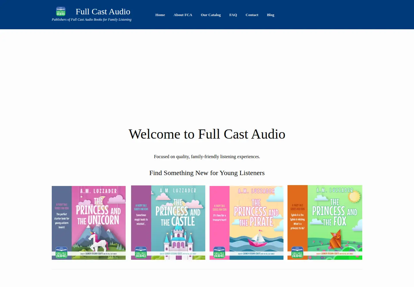 Screenshot of fullcastaudio.com