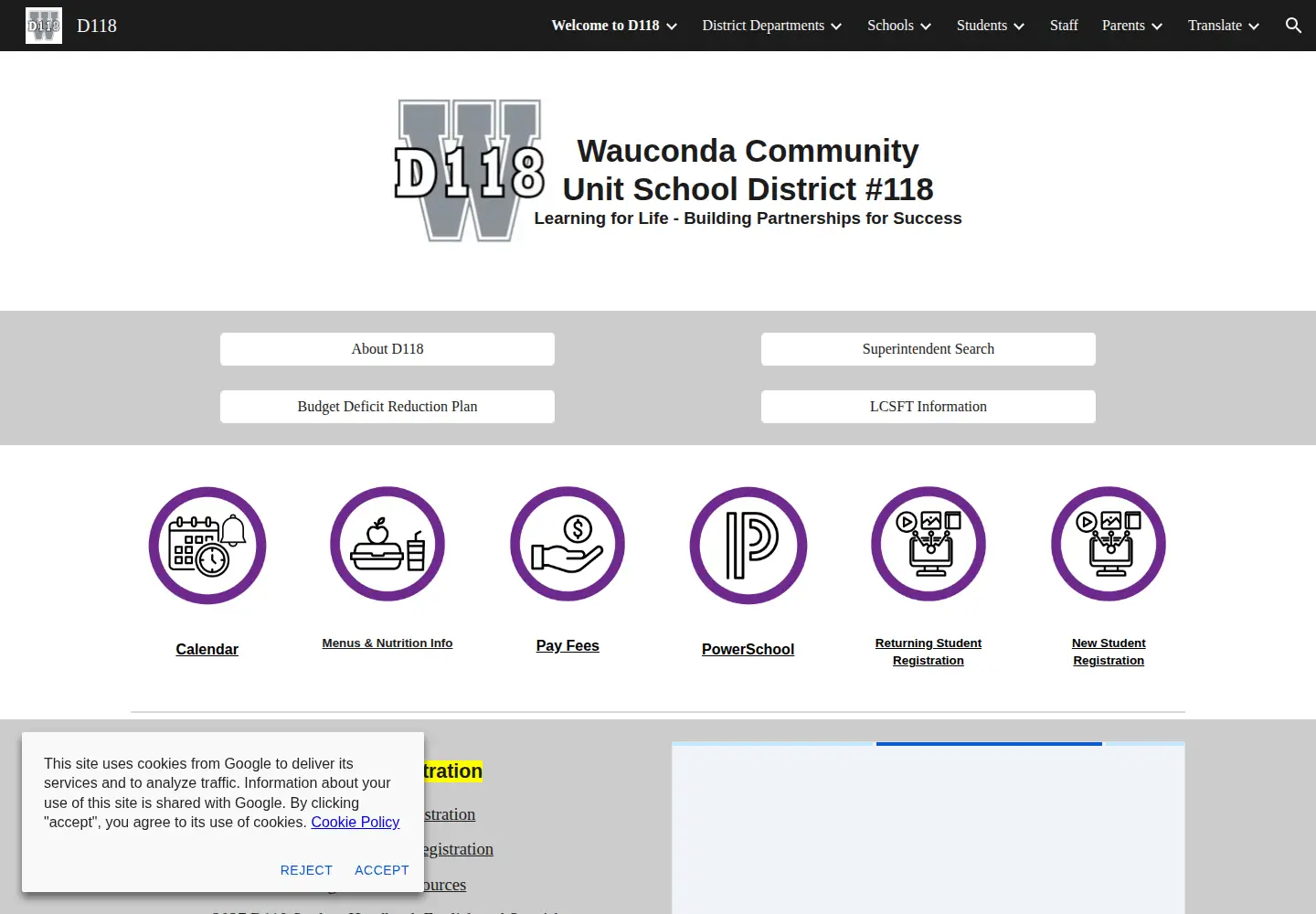 Screenshot of d118.org