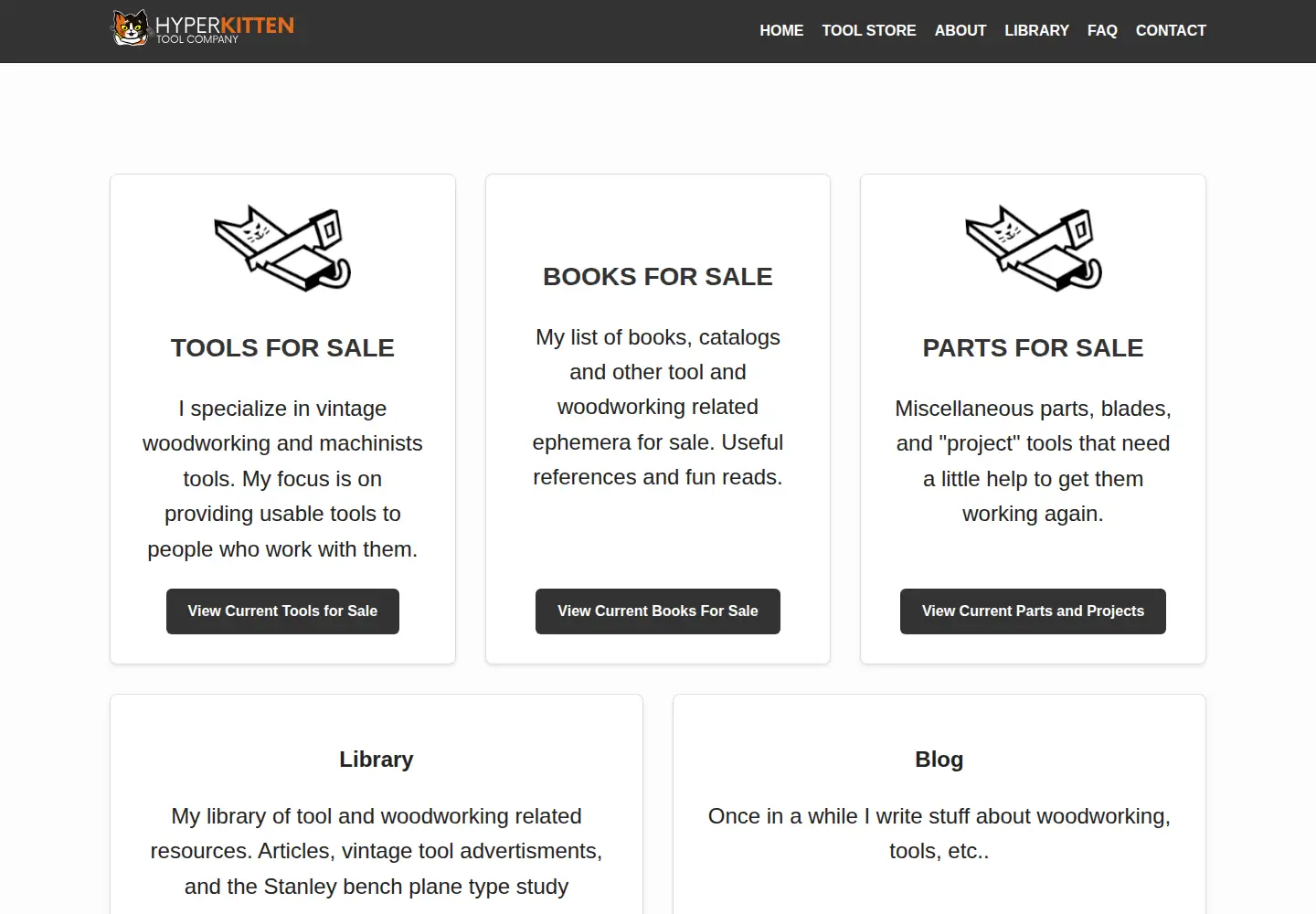 Captured homepage of hyperkitten.com in the current scan