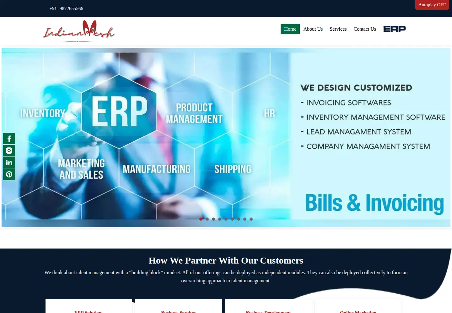 Screenshot of indianmesh.com