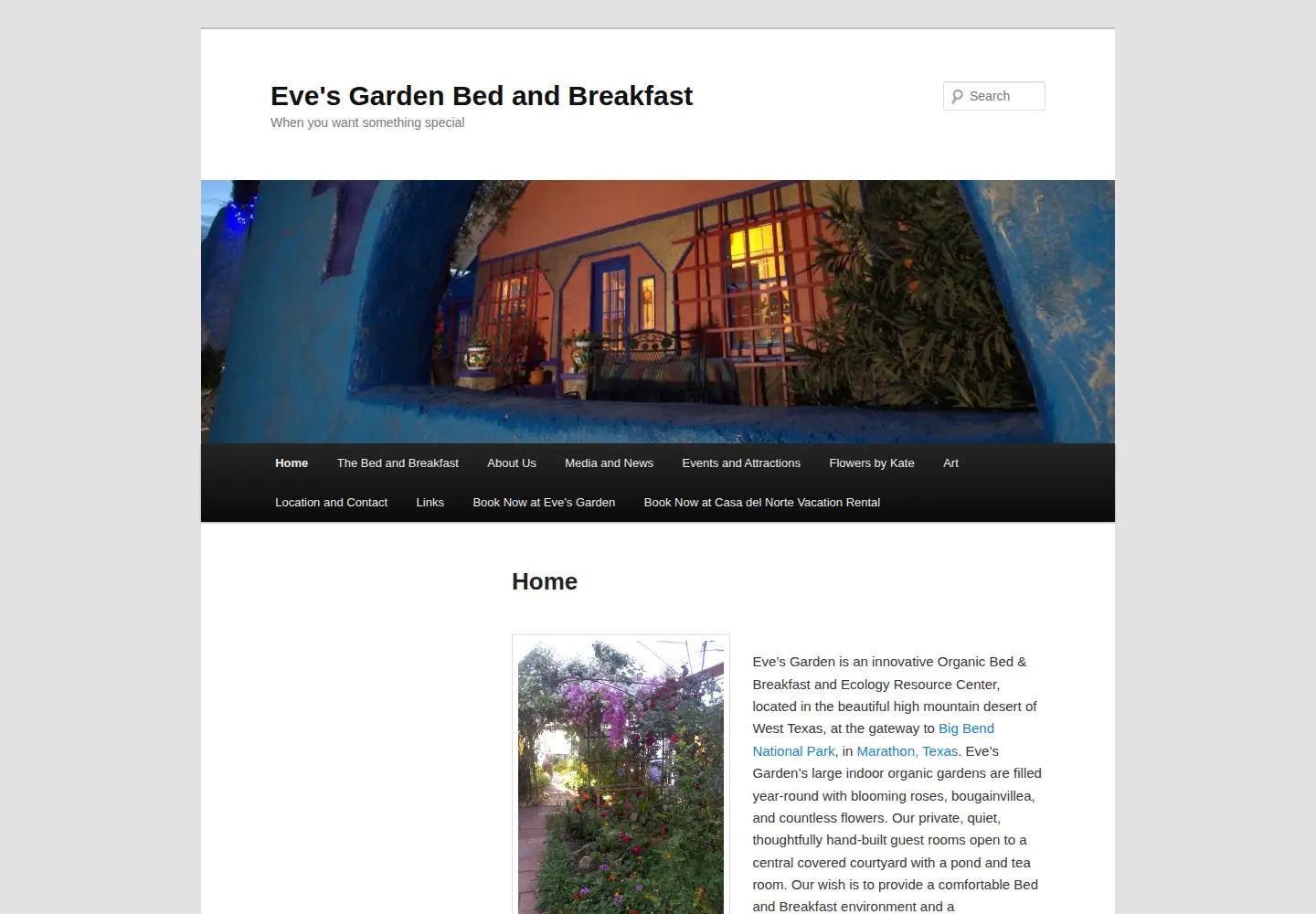 Captured homepage of evesgarden.org in the current scan