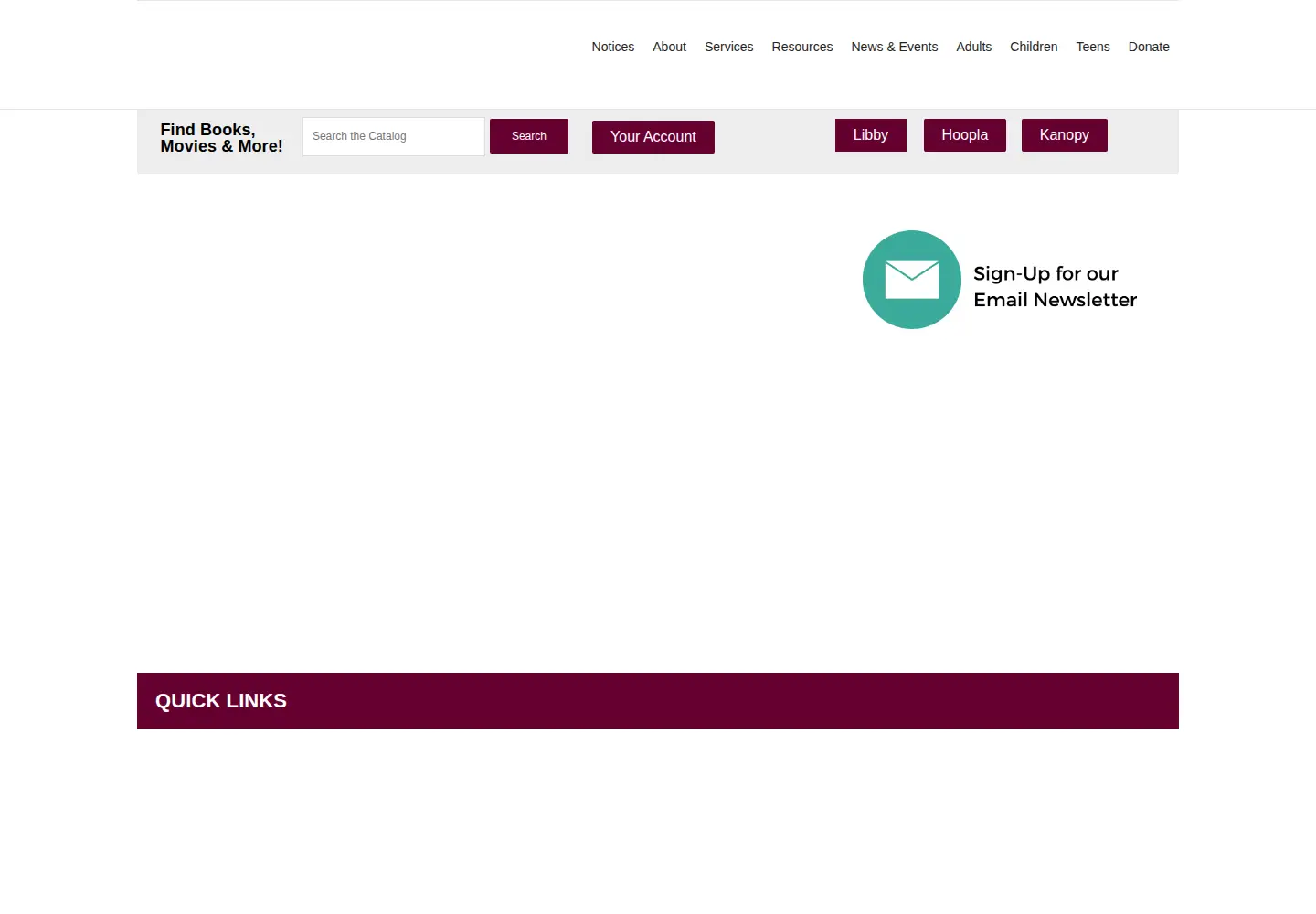 Screenshot of veronalibrary.org