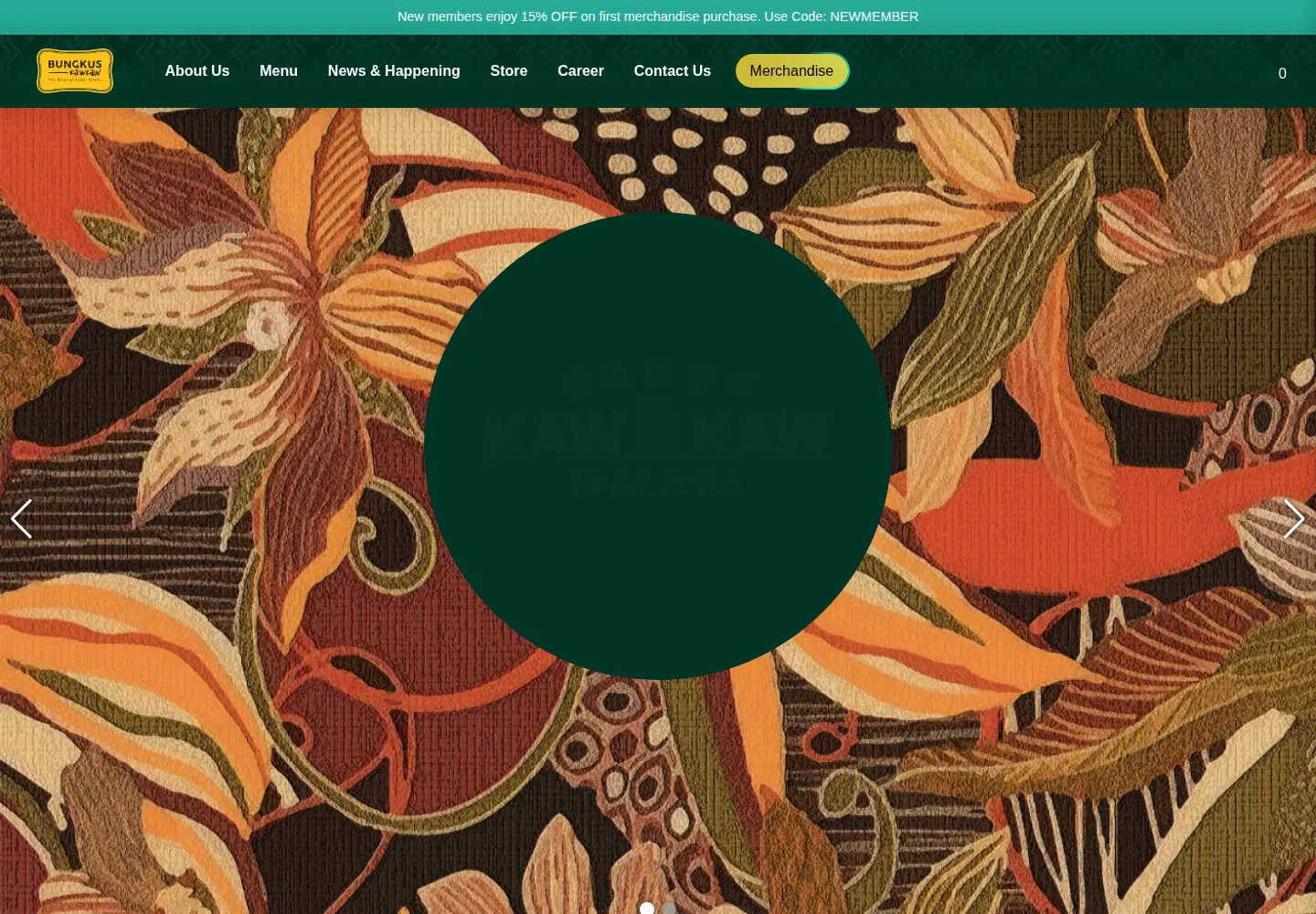 Captured homepage of bungkuskawkaw.com in the current scan