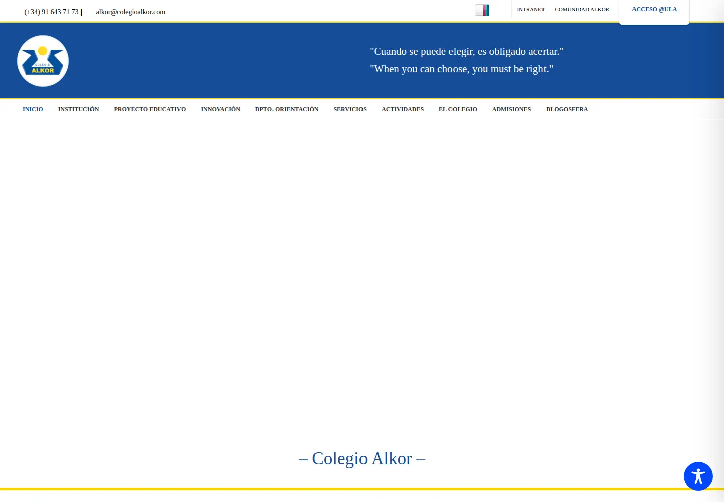 Screenshot of colegioalkor.com