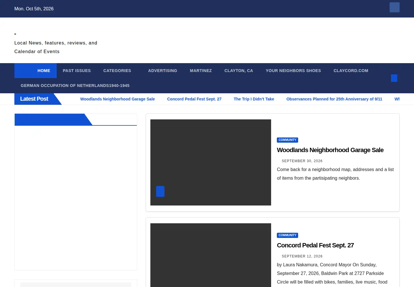 Screenshot of diablogazette.com