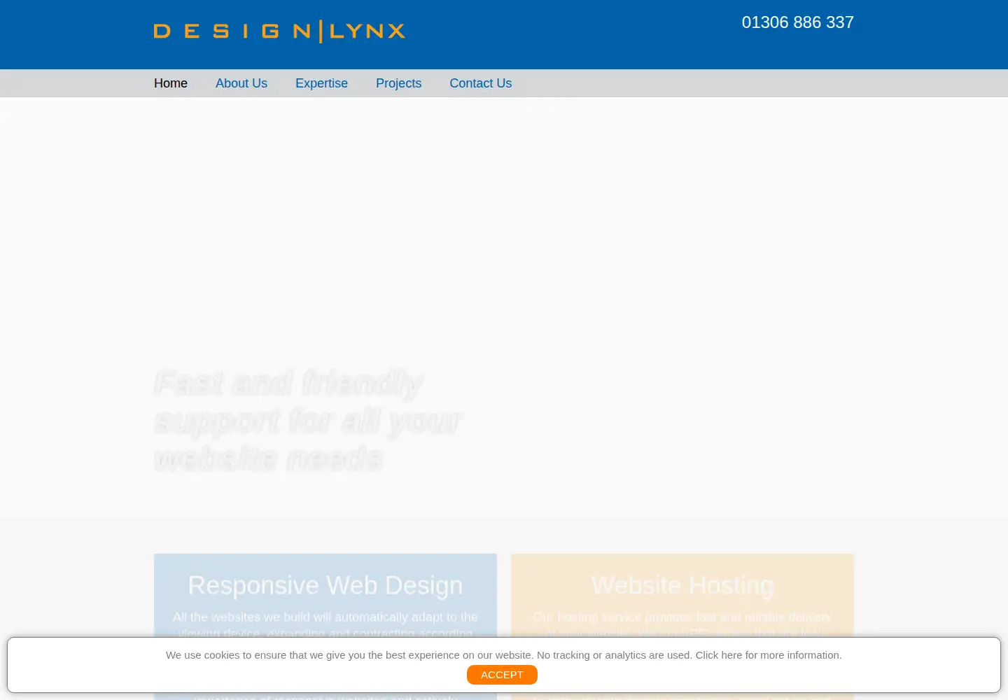 Captured homepage of designlynx.co.uk in the current scan