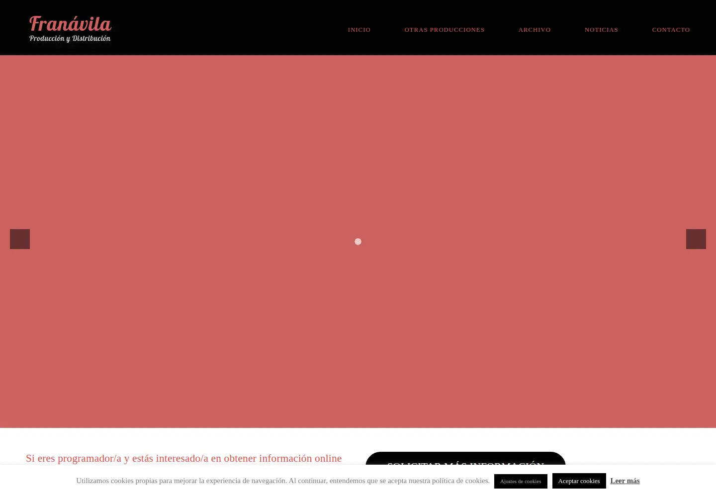 Captured homepage of franavila.com in the current scan