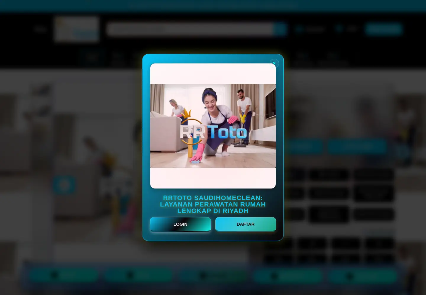 Screenshot of saudihomeclean.com