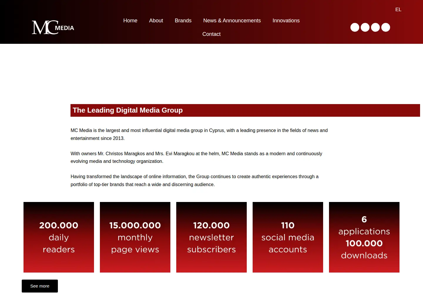 Screenshot of mcmedia.com.cy