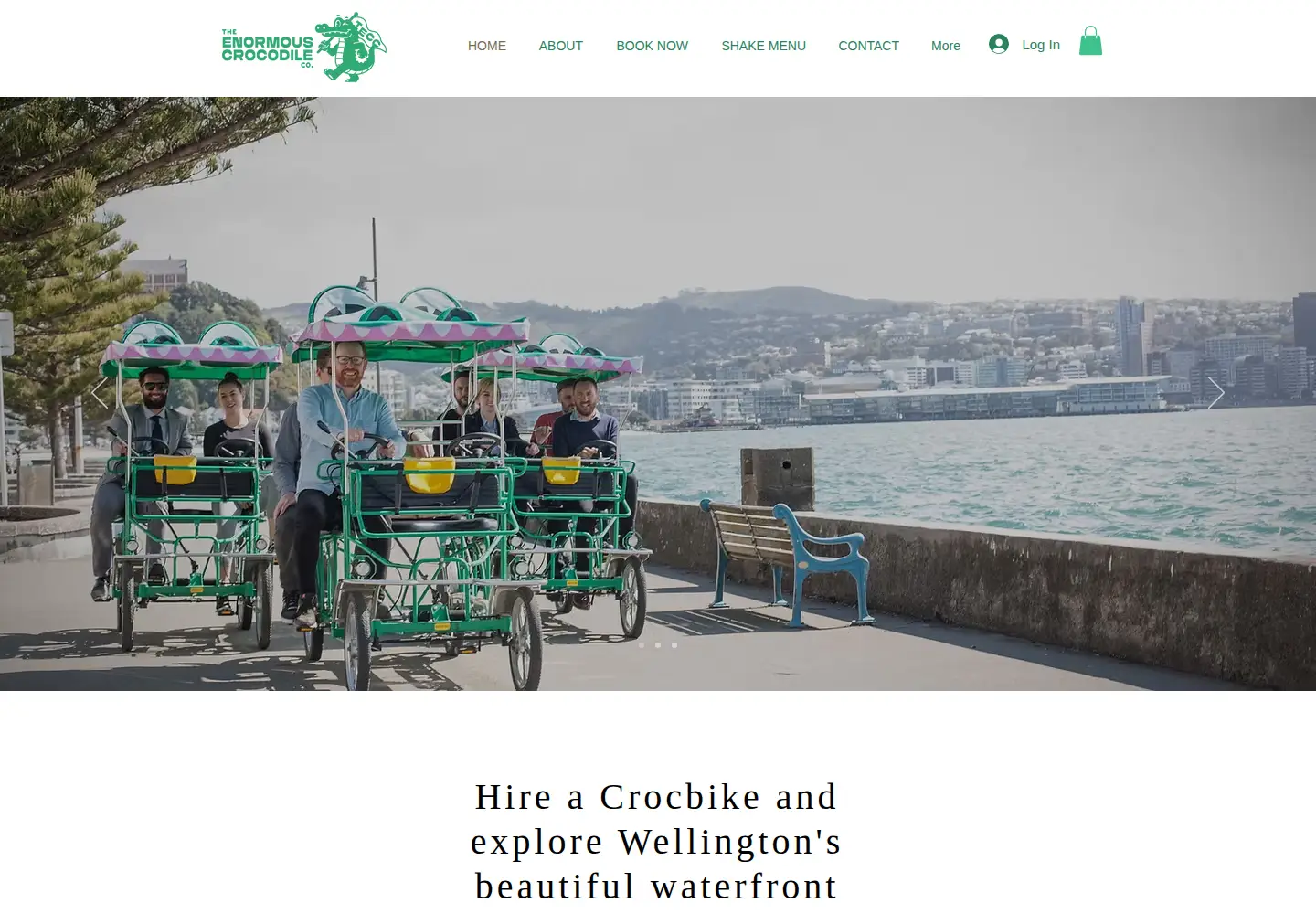 Captured homepage of crocbikes.co.nz in the current scan