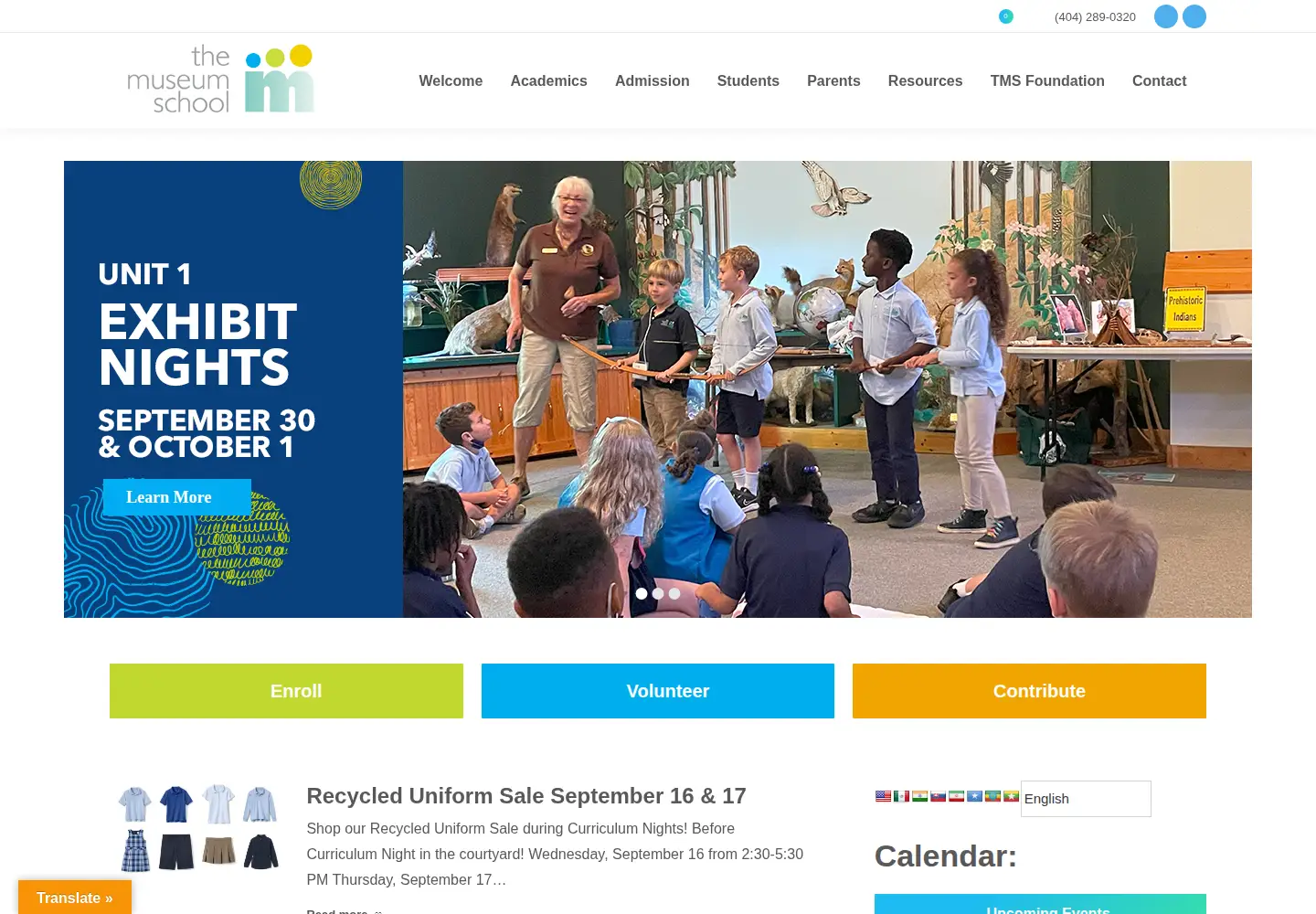Screenshot of themuseumschool.org