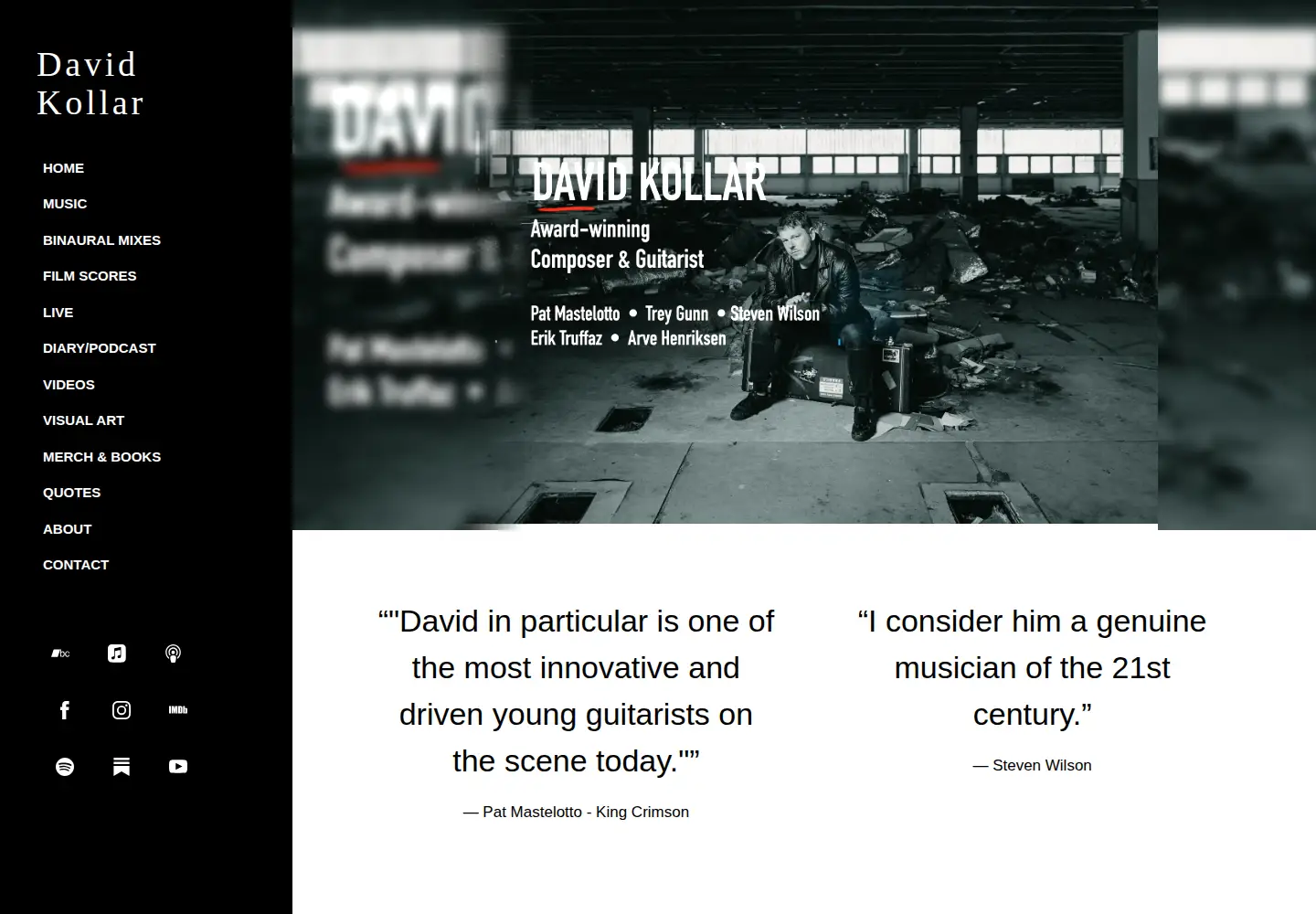 Screenshot of davidkollar.com