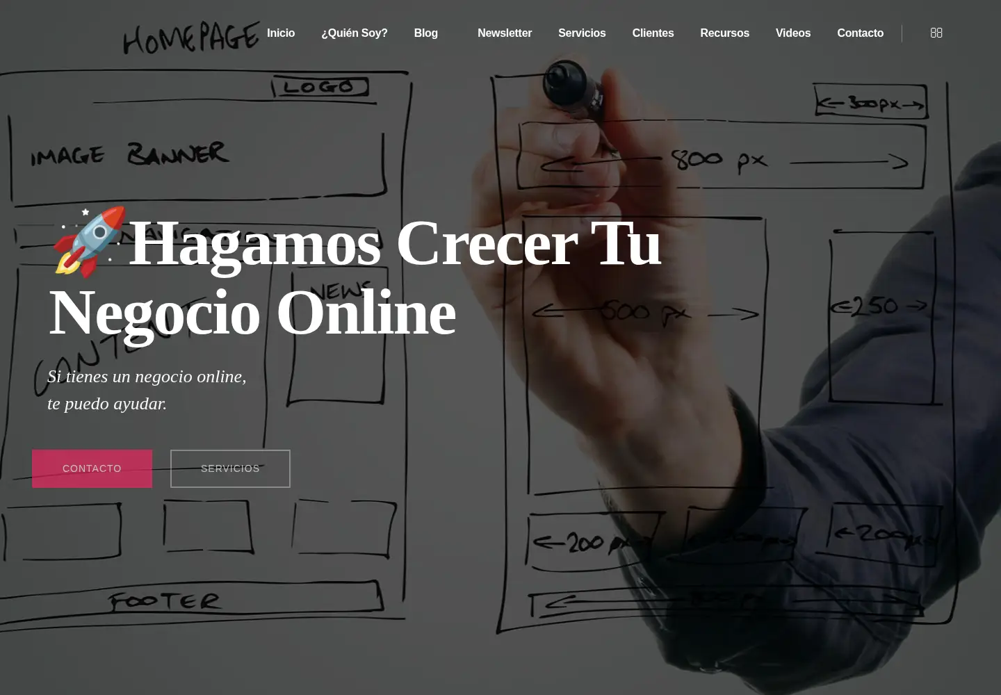 Screenshot of javierflores.com