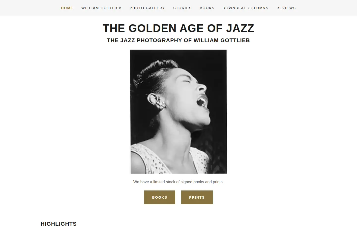 Screenshot of jazzphotos.com