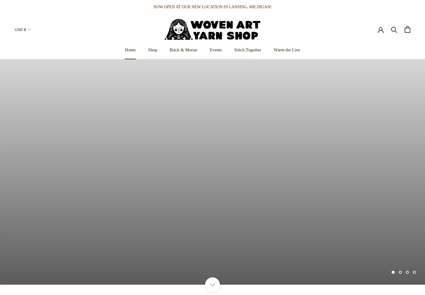 Screenshot of wovenartshop.com
