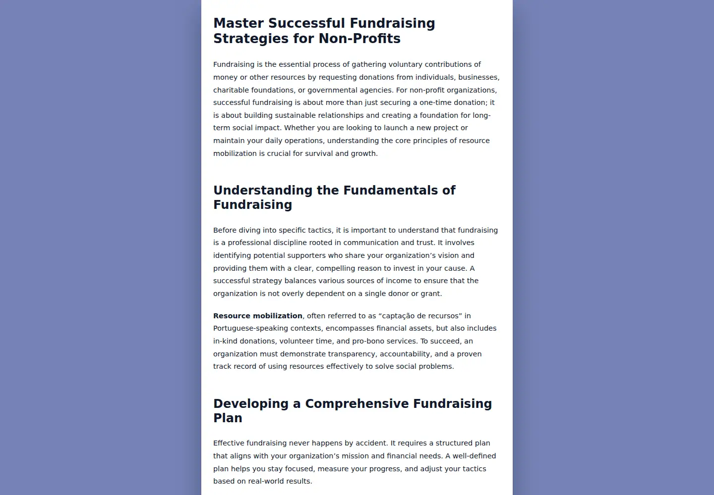 Screenshot of captacao.org