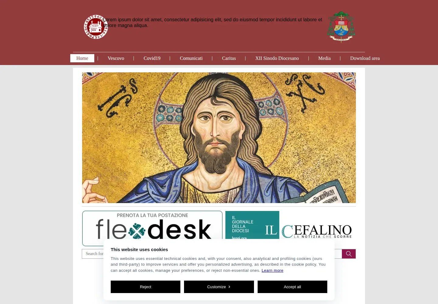 Screenshot of diocesidicefalu.org