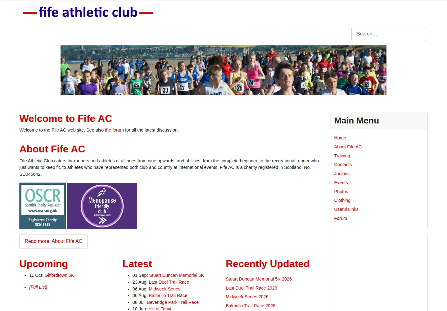 Screenshot of fifeac.org