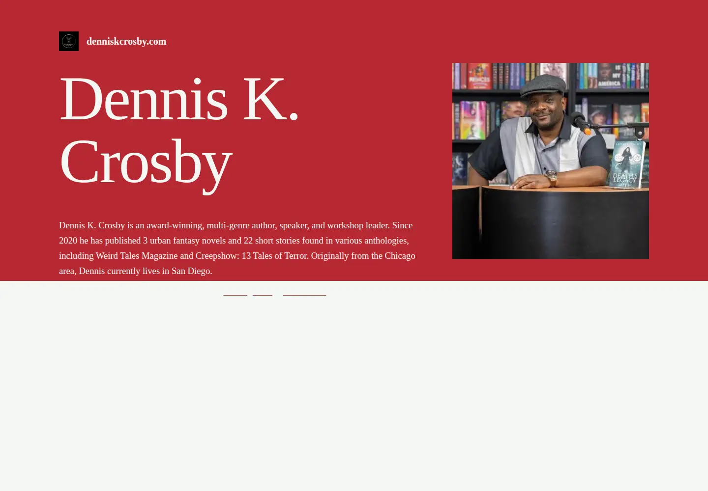 Screenshot of denniskcrosby.com
