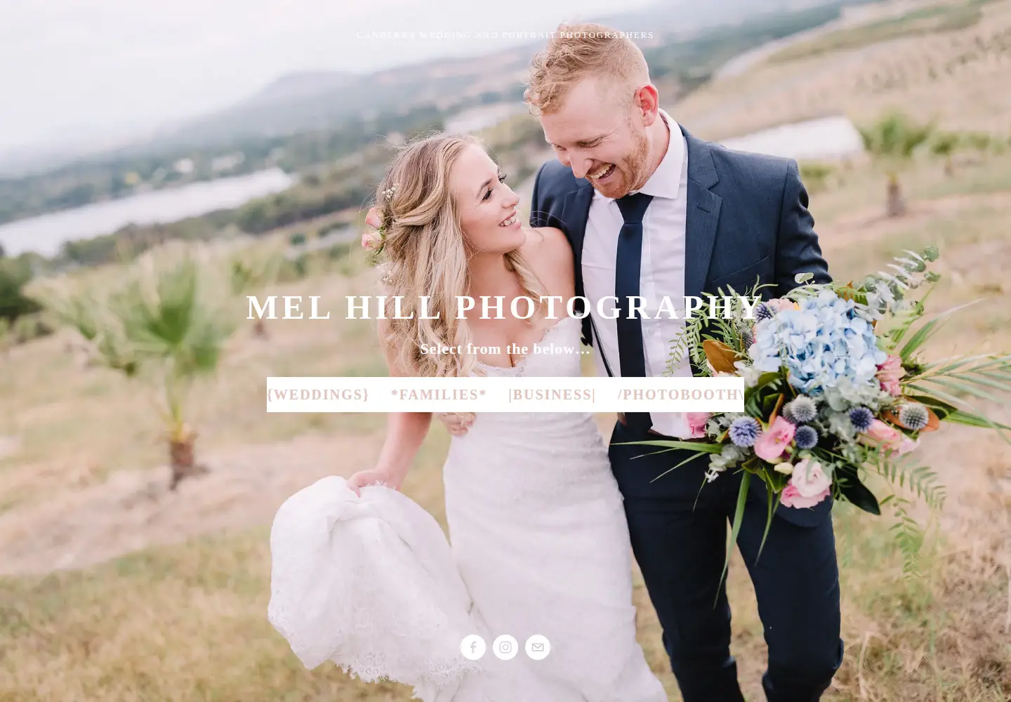 Screenshot of melhillphotography.com