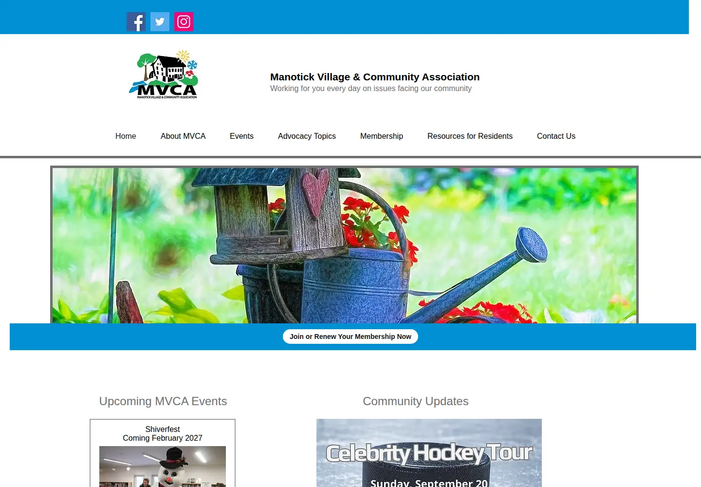 Screenshot of manotickvca.org