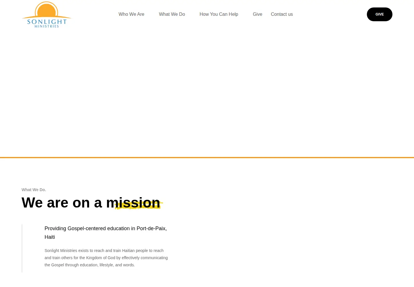 Screenshot of sonlightministries.org