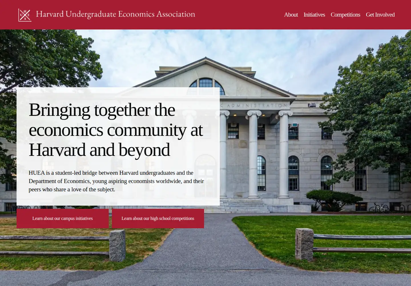 Screenshot of thehuea.org