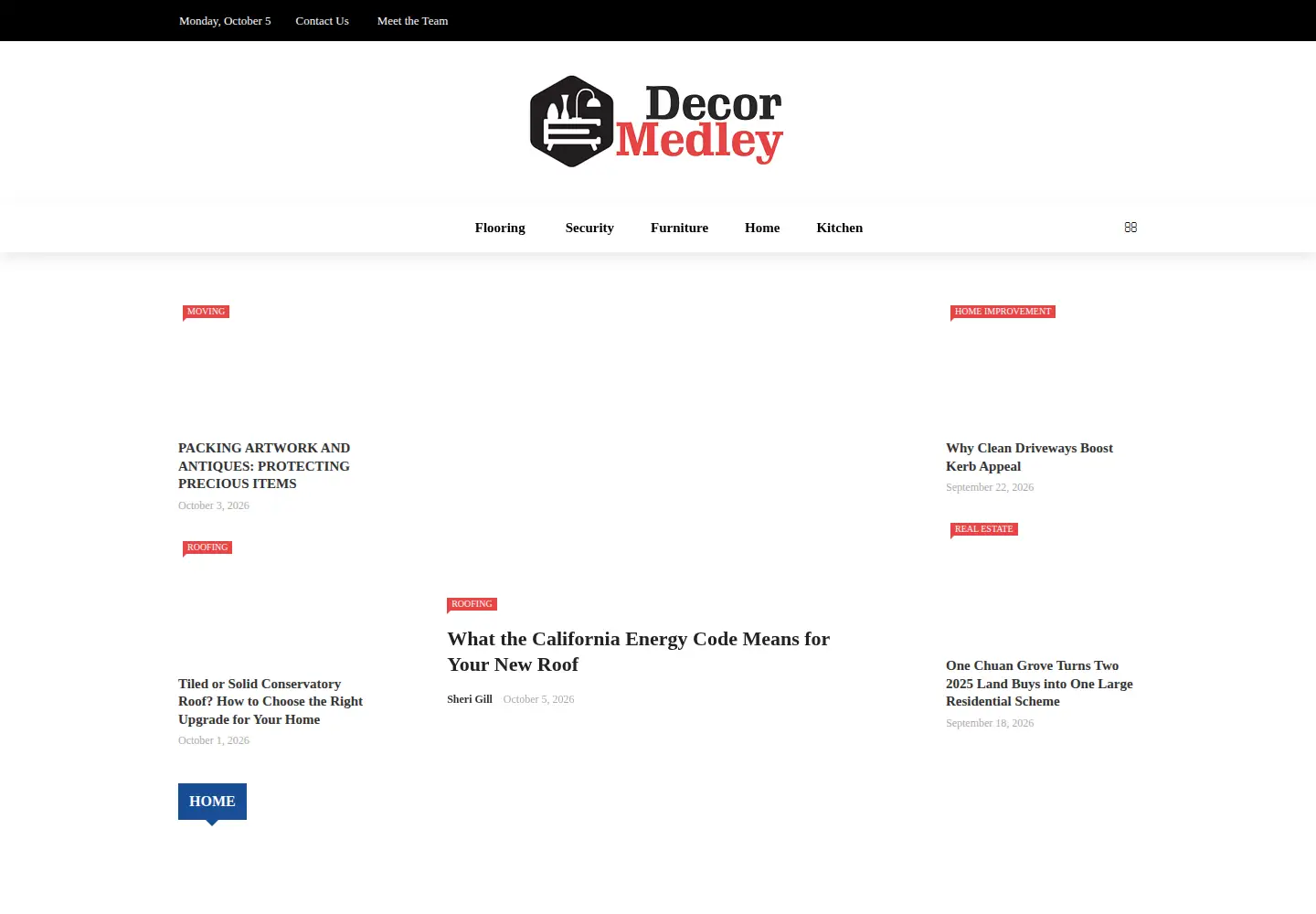 Screenshot of decor-medley.com