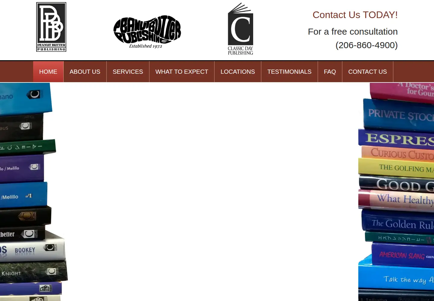 Captured homepage of peanutbutterpublishing.com in the current scan