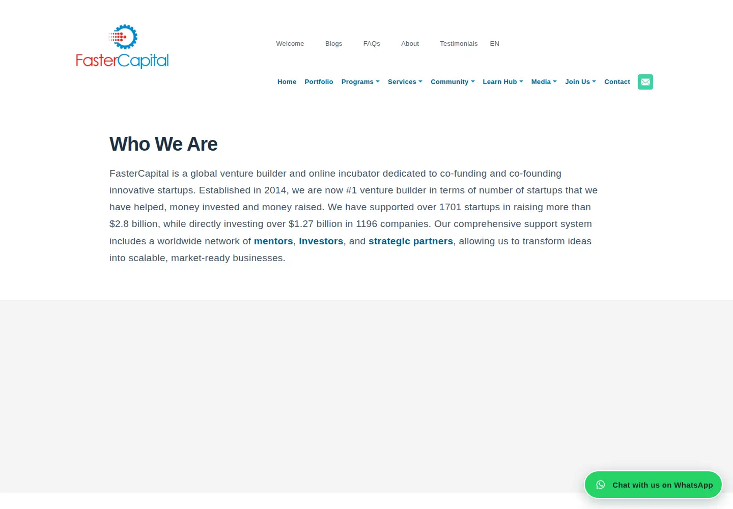 Screenshot of fastercapital.com