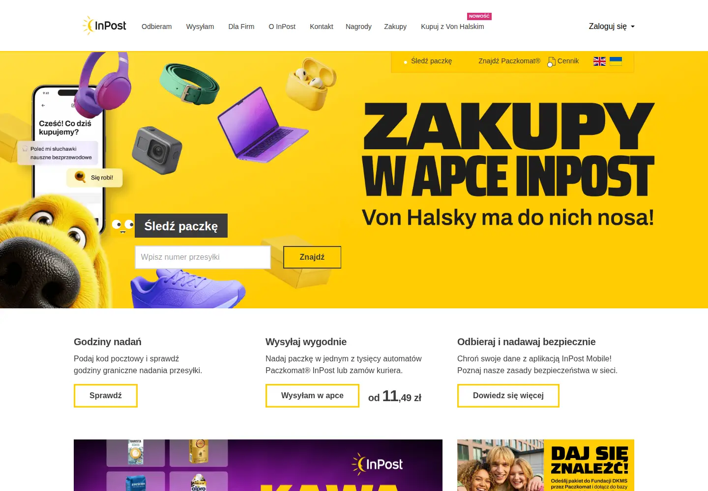 Screenshot of inpost.pl