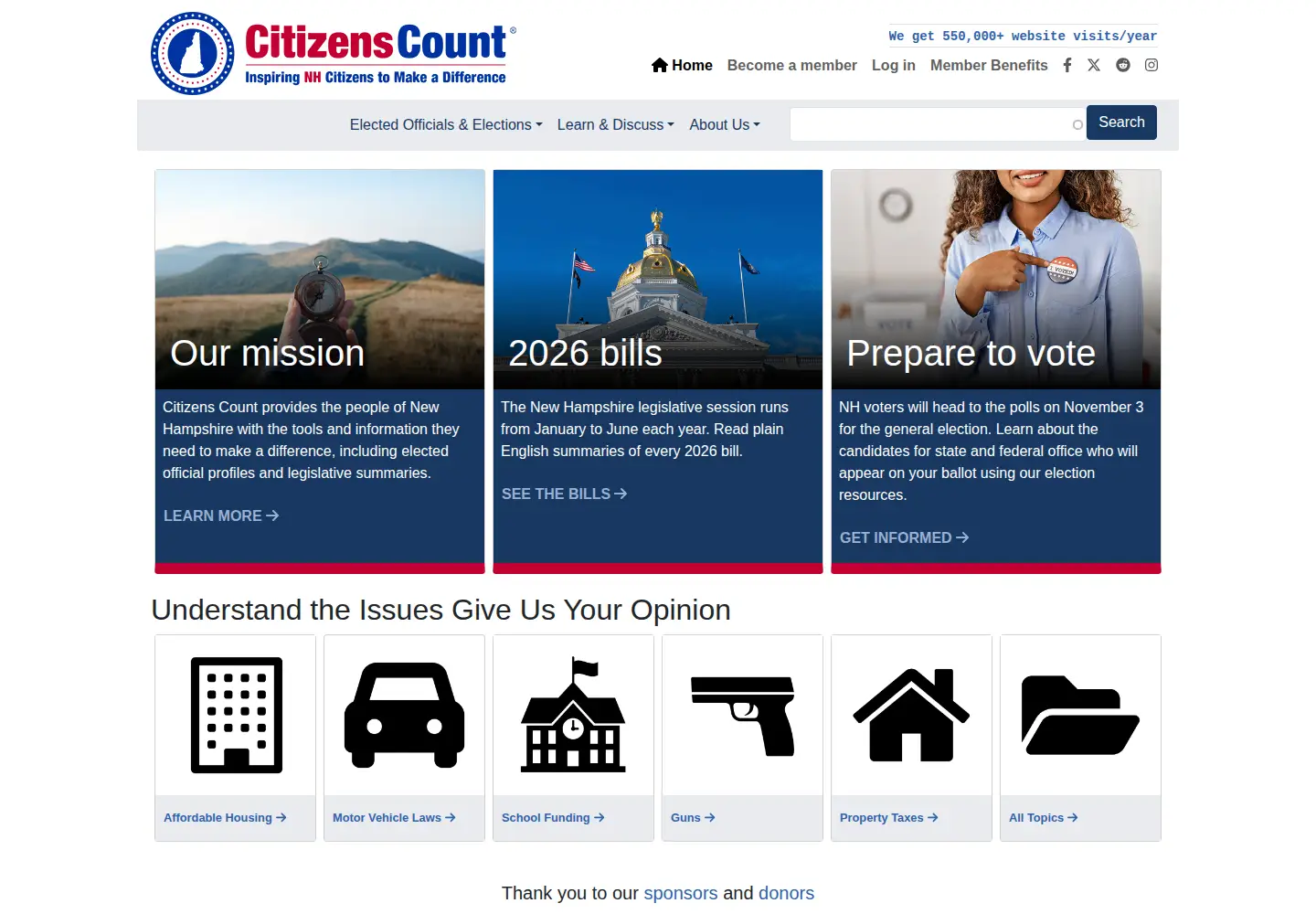 Captured homepage of lfda.org in the current scan