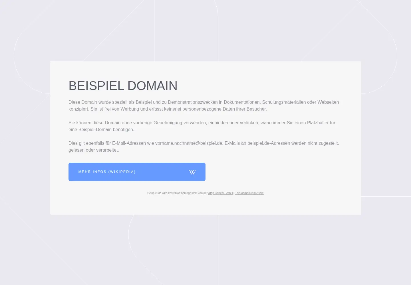 Screenshot of beispiel.de