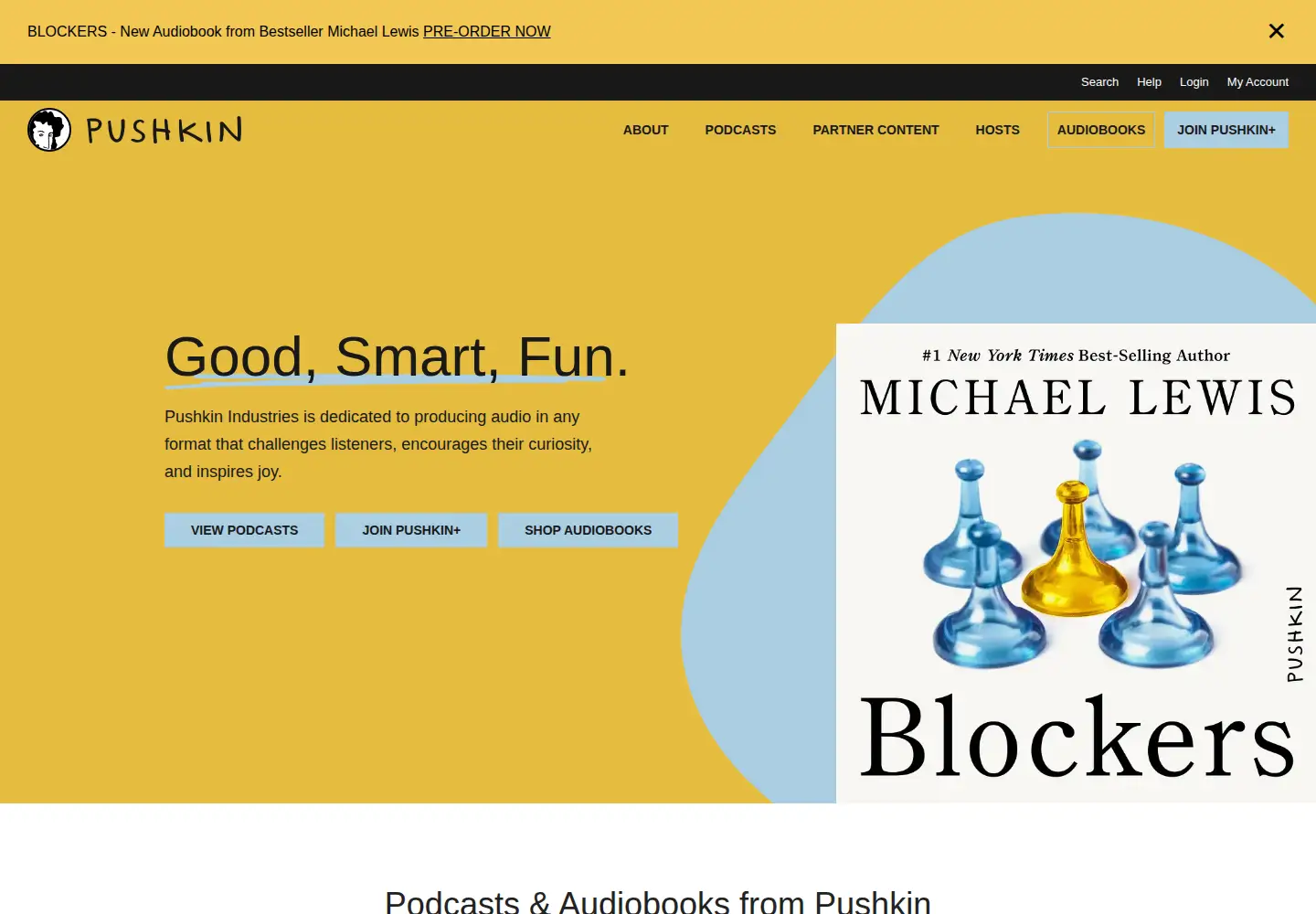 Screenshot of pushkin.fm