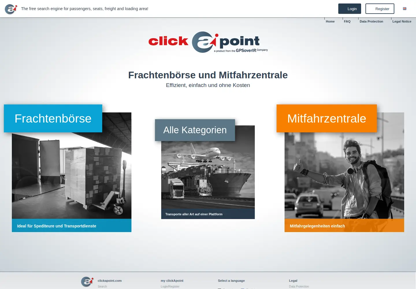 Screenshot of clickapoint.com