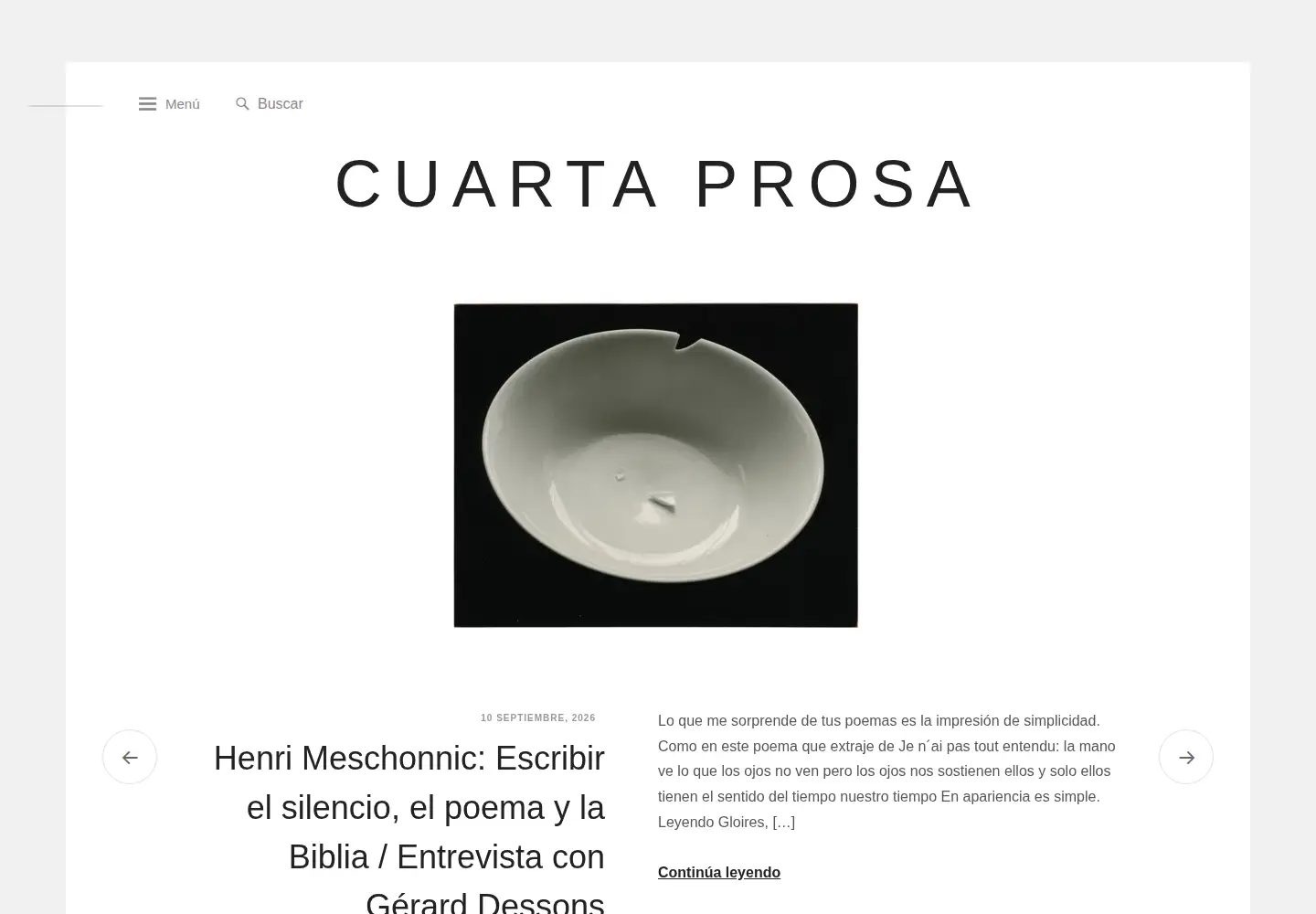 Screenshot of cuartaprosa.com