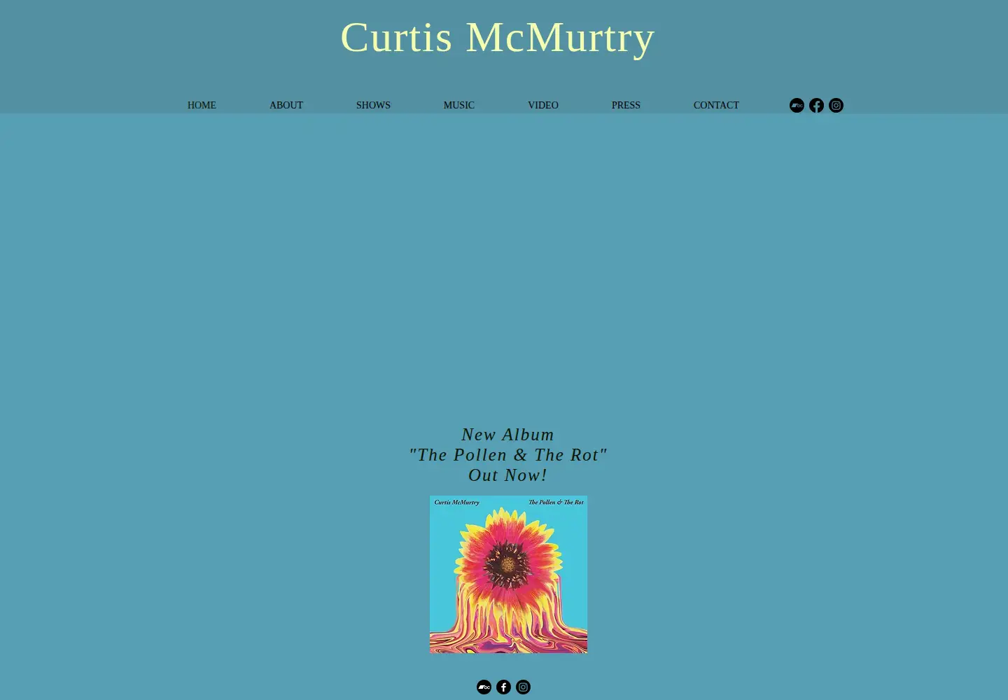 Screenshot of curtismcmurtrymusic.com