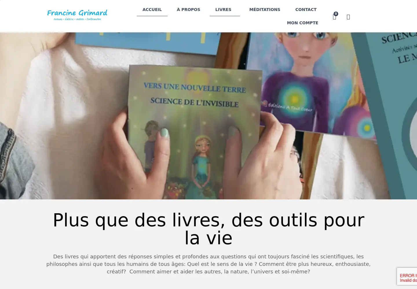 Screenshot of francinegrimard.com