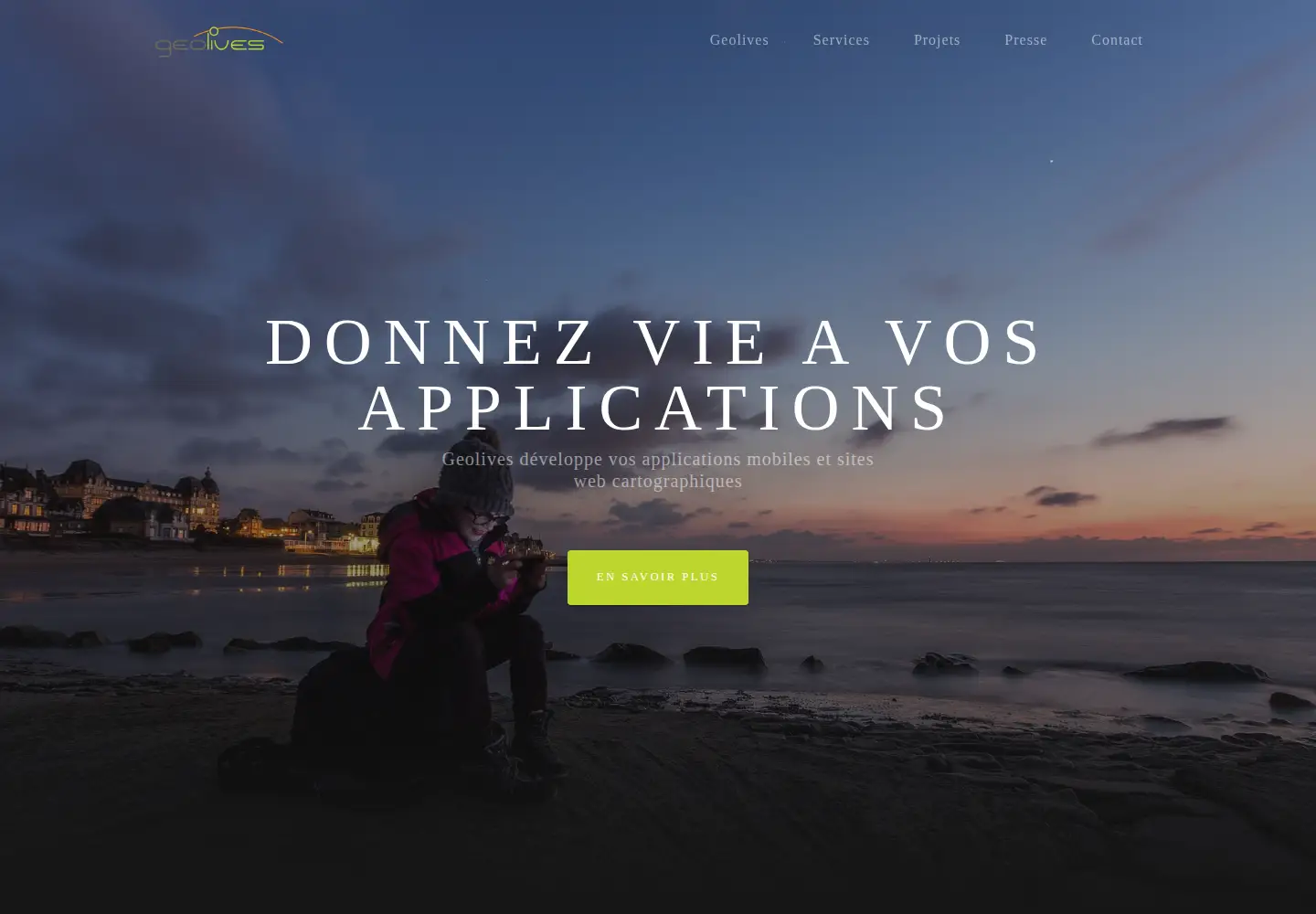 Screenshot of geolives.com