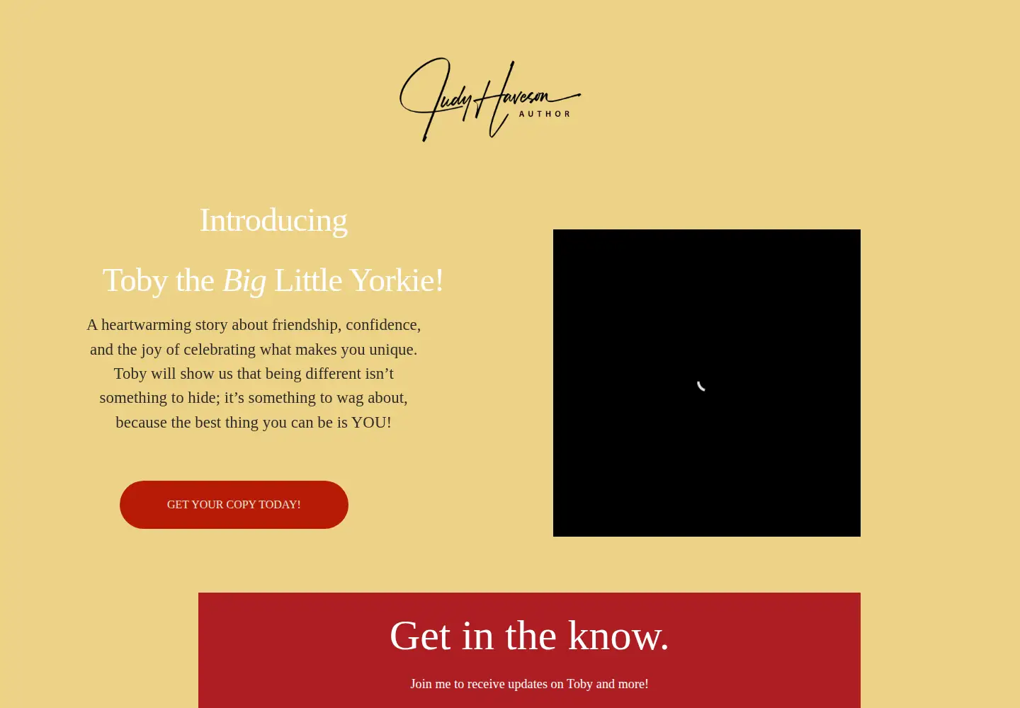 Screenshot of judyhaveson.com